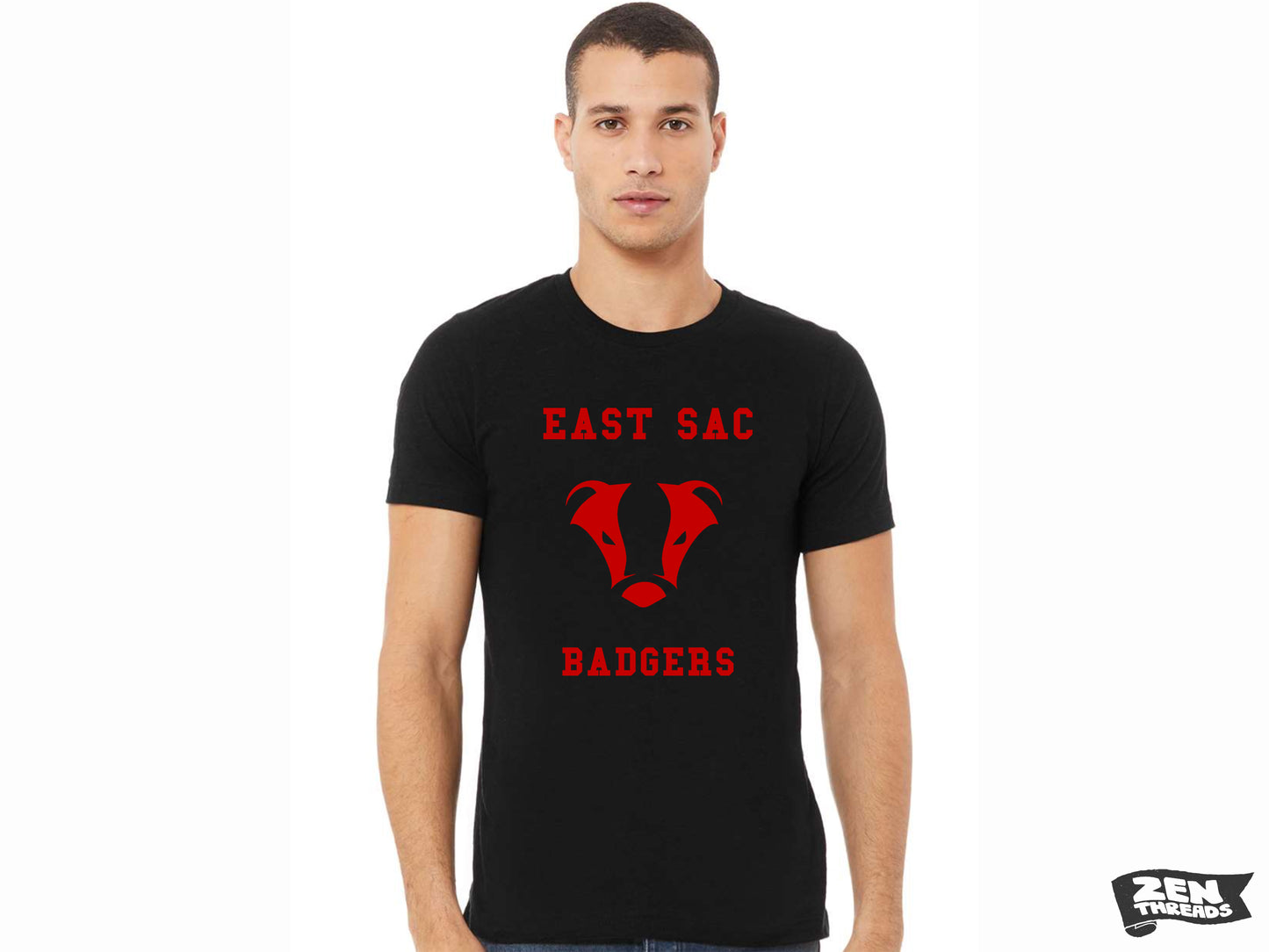 East Sac BADGERS Bella Canvas (Mens & Womens) Tee Option