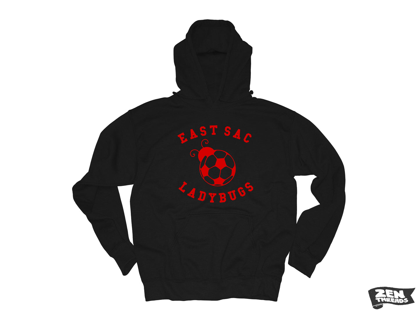 Pre-Order East Sac Ladybugs Adult & Youth Pullover Hooded Sweatshirt