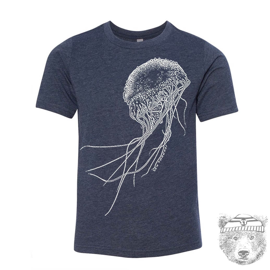 Kids JELLYFISH Premium vintage soft Tee T-Shirt Fine Jersey T-Shirt (+Colors) - FREE Shipping