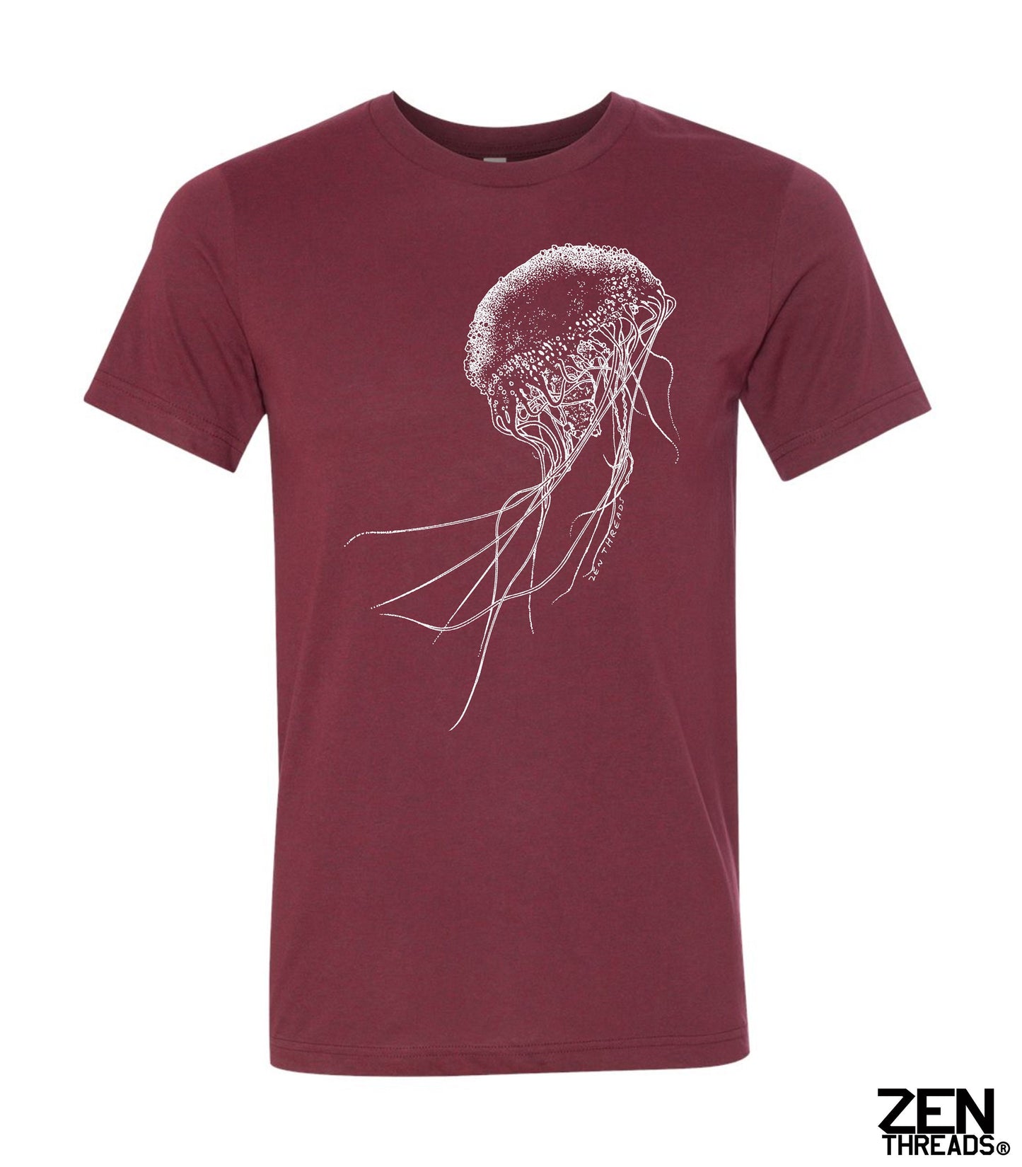 JELLYFISH Unisex T Shirt mens women's zen threads ocean sea life graphic tee eco friendly beach wear squid octopus biology aquarium gift