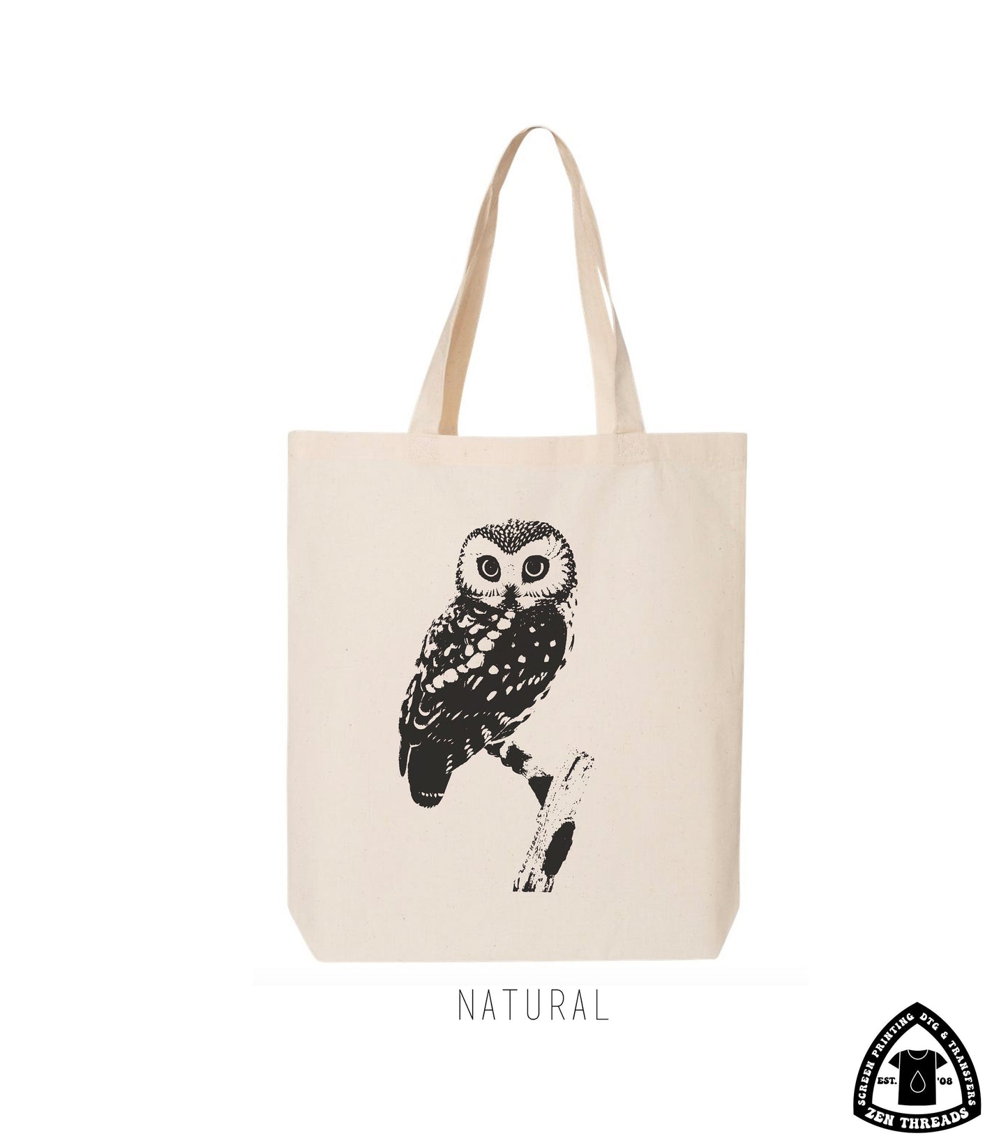 OWL Eco-Friendly Market Tote Bag printed (Ships FREE!)