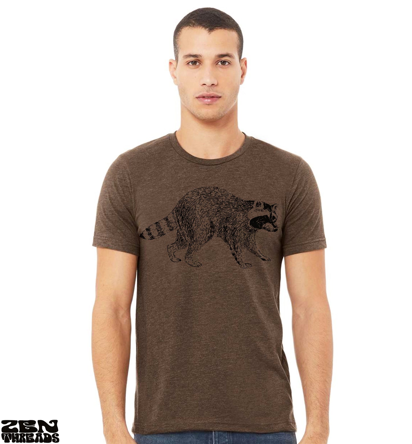RACCOON Unisex T Shirt mens women's custom printed tee trash panda cute nocturnal wild animal trash panda wildlife bear illustration