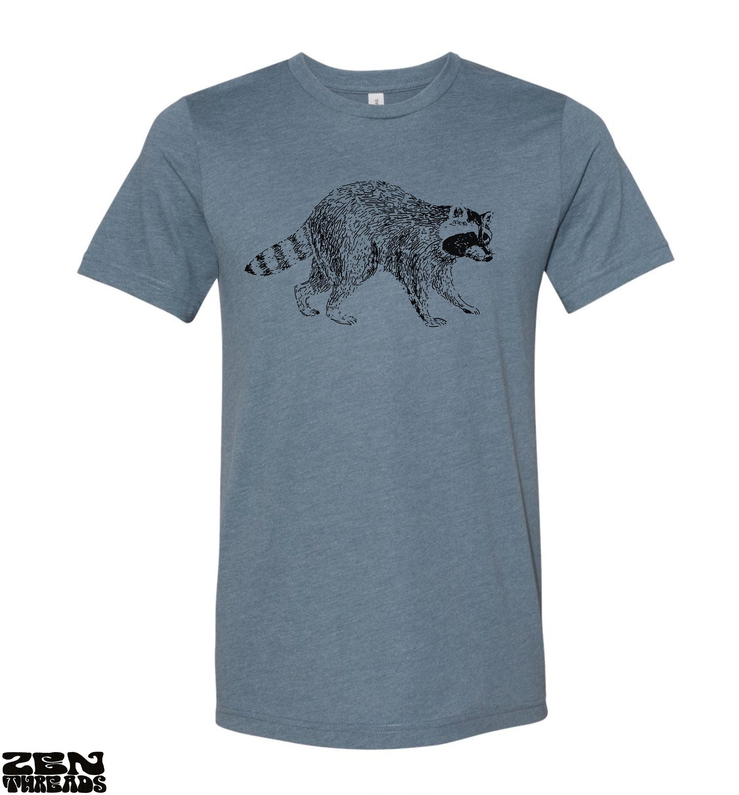 RACCOON Unisex T Shirt mens women's custom printed tee trash panda cute nocturnal wild animal trash panda wildlife bear illustration