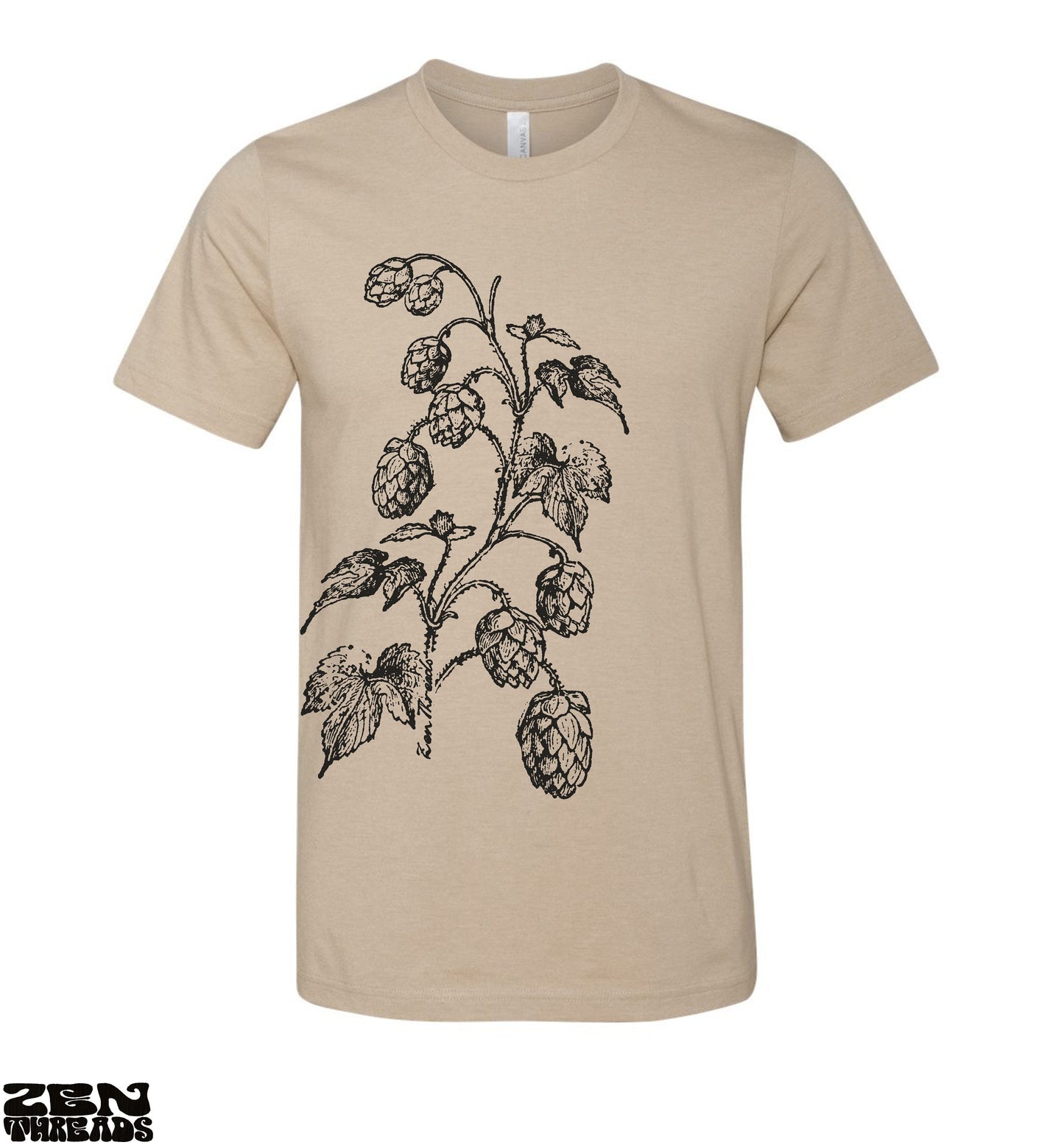 HOPS Brewing Unisex Bella Canvas mens women's t shirt custom color printed tee brewery beer lover craft vine brew festival wear tap house