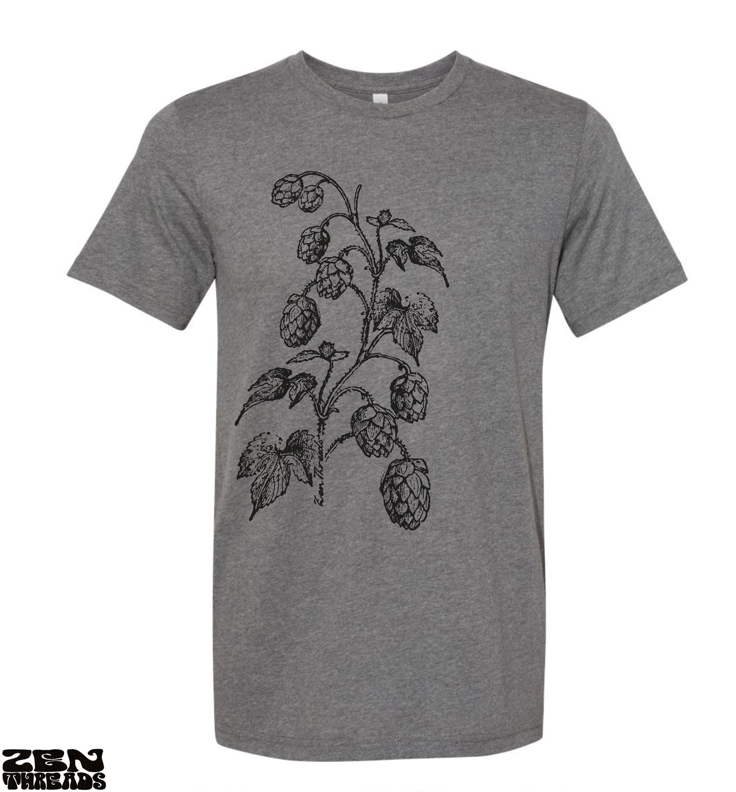 HOPS Brewing Unisex Bella Canvas mens women's t shirt custom color printed tee brewery beer lover craft vine brew festival wear tap house