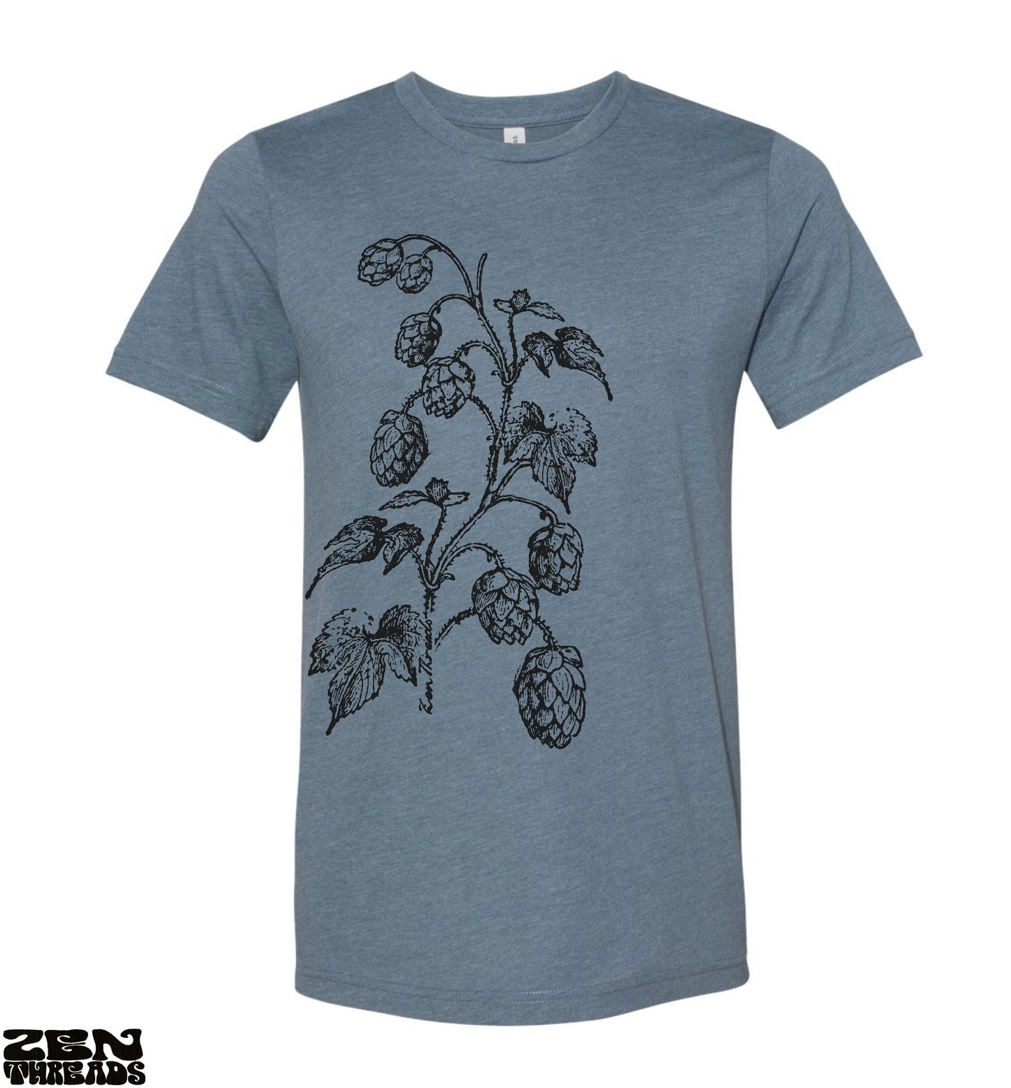 HOPS Brewing Unisex Bella Canvas mens women's t shirt custom color printed tee brewery beer lover craft vine brew festival wear tap house