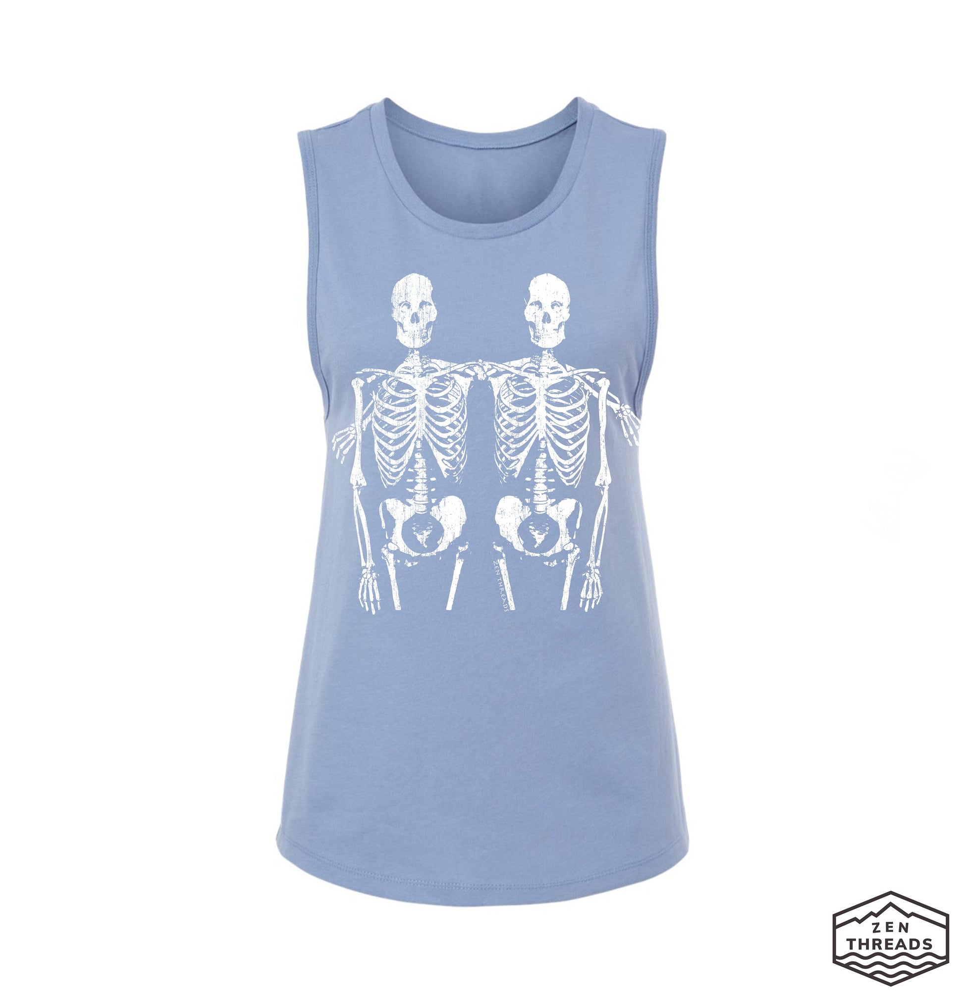 Womens SKELETON Friends Muscle Tank workout fitness tee best friends anatomy t-shirt bones anatomy nurse doctor friendship best halloween