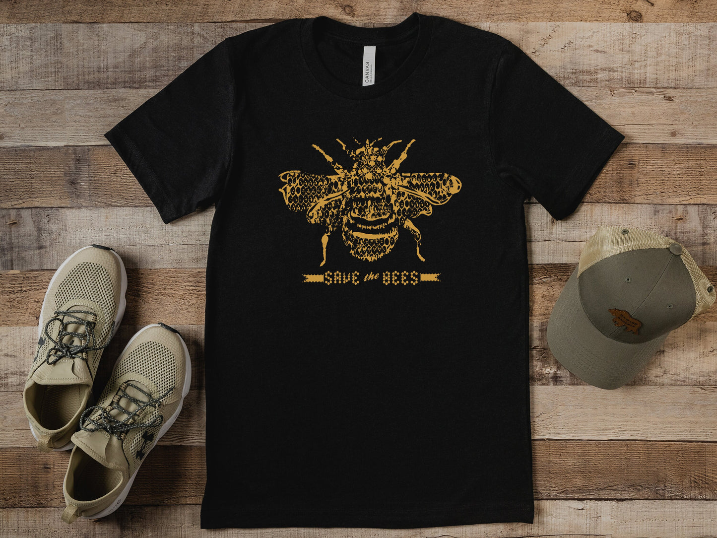 SAVE The BEES Unisex mens women's T Shirt custom color printed tee insect honey bee lover shirt garden gift