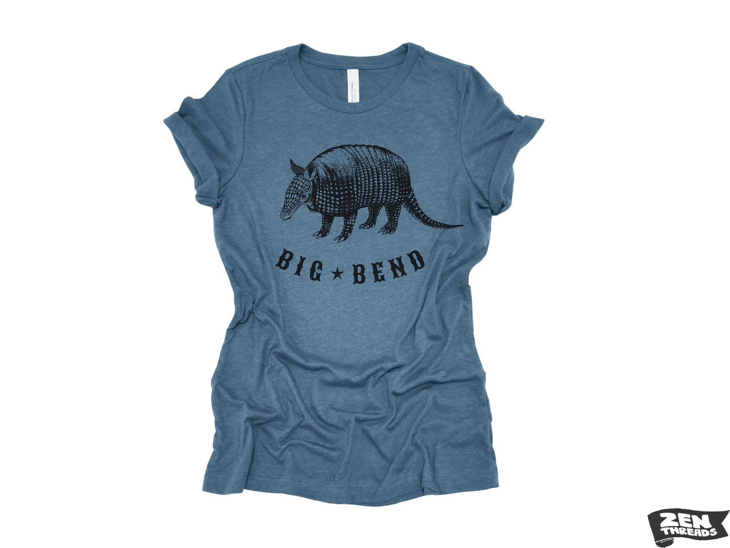 BIG BEND Womens Boyfriend Tee National Park relaxed T-shirt Zen Threads Bella Canvas Texas desert hiking camping nature armadillo dillo gift