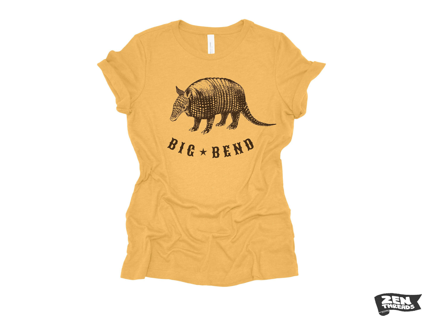 BIG BEND Womens Boyfriend Tee National Park relaxed T-shirt Zen Threads Bella Canvas Texas desert hiking camping nature armadillo dillo gift