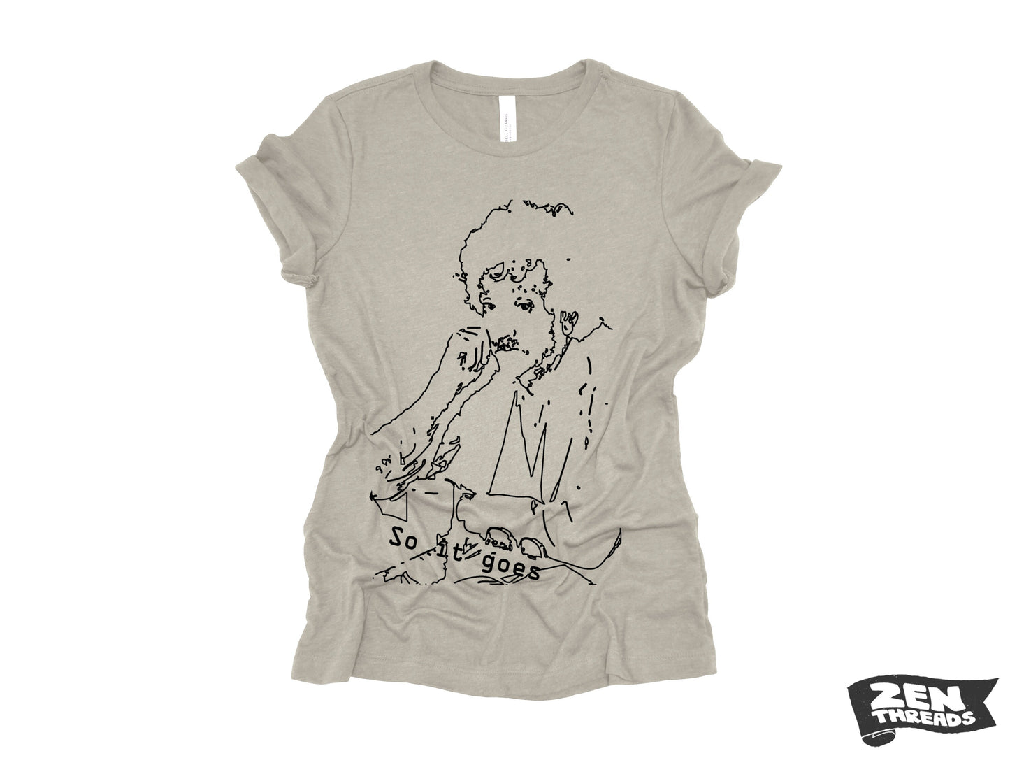 Womens VONNEGUT... So it Goes. ladies relaxed eco printed t-shirt (+ Colors Available) custom shirt book lover author reading gift tee