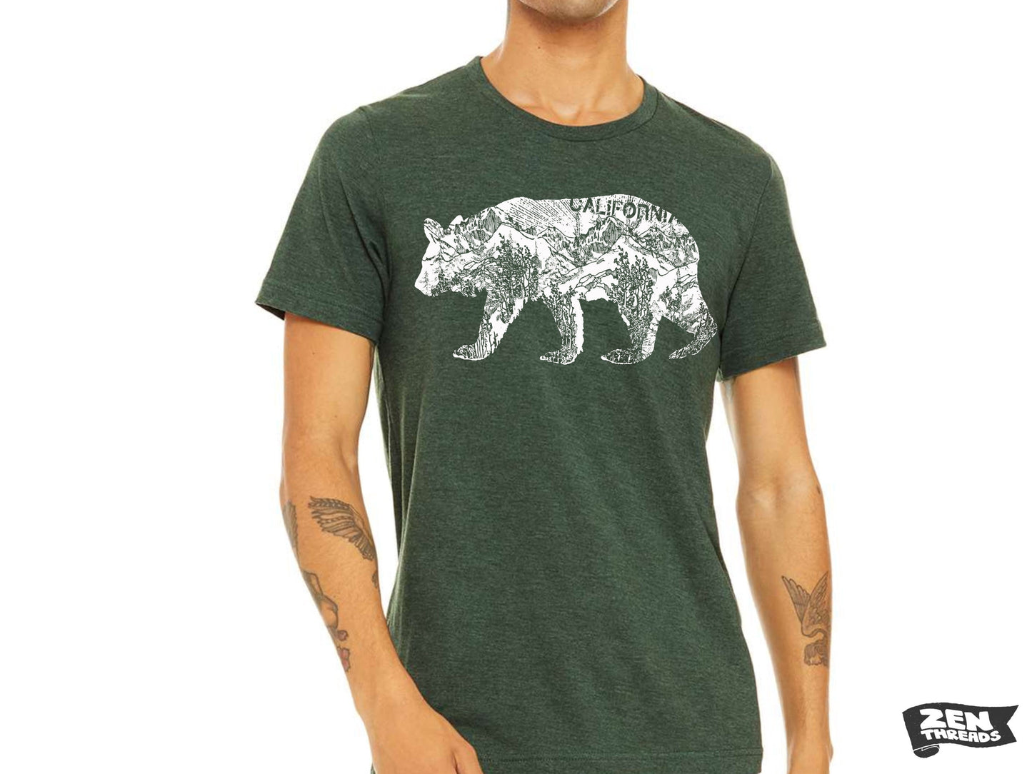 California BEAR Unisex T Shirt Bella canvas mens women's cal state pride west coast custom color printed tee