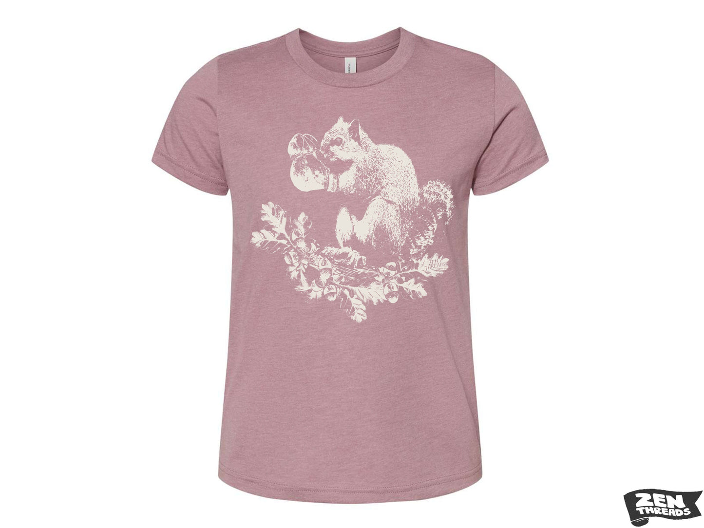 Youth BOXING SQUIRREL Bella Canvas Premium vintage soft Tee T-Shirt Fine Jersey T-Shirt (+Colors) Zen Threads kids boxer nature lover art