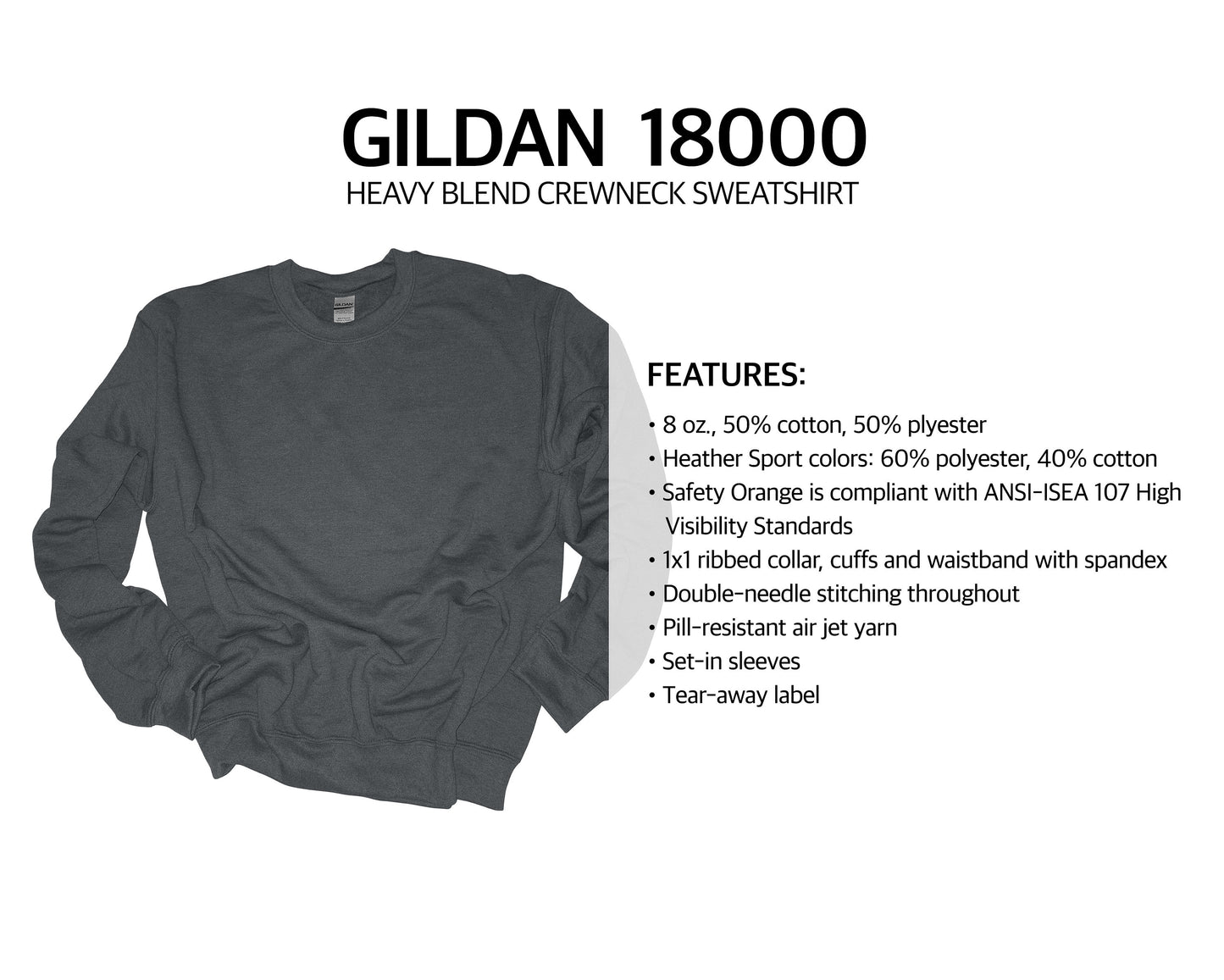 CUSTOM PRINT Your logo or Art -Unisex Sweatshirt fleece crew neck sweater classic mens women's personalized customized mascot photo design
