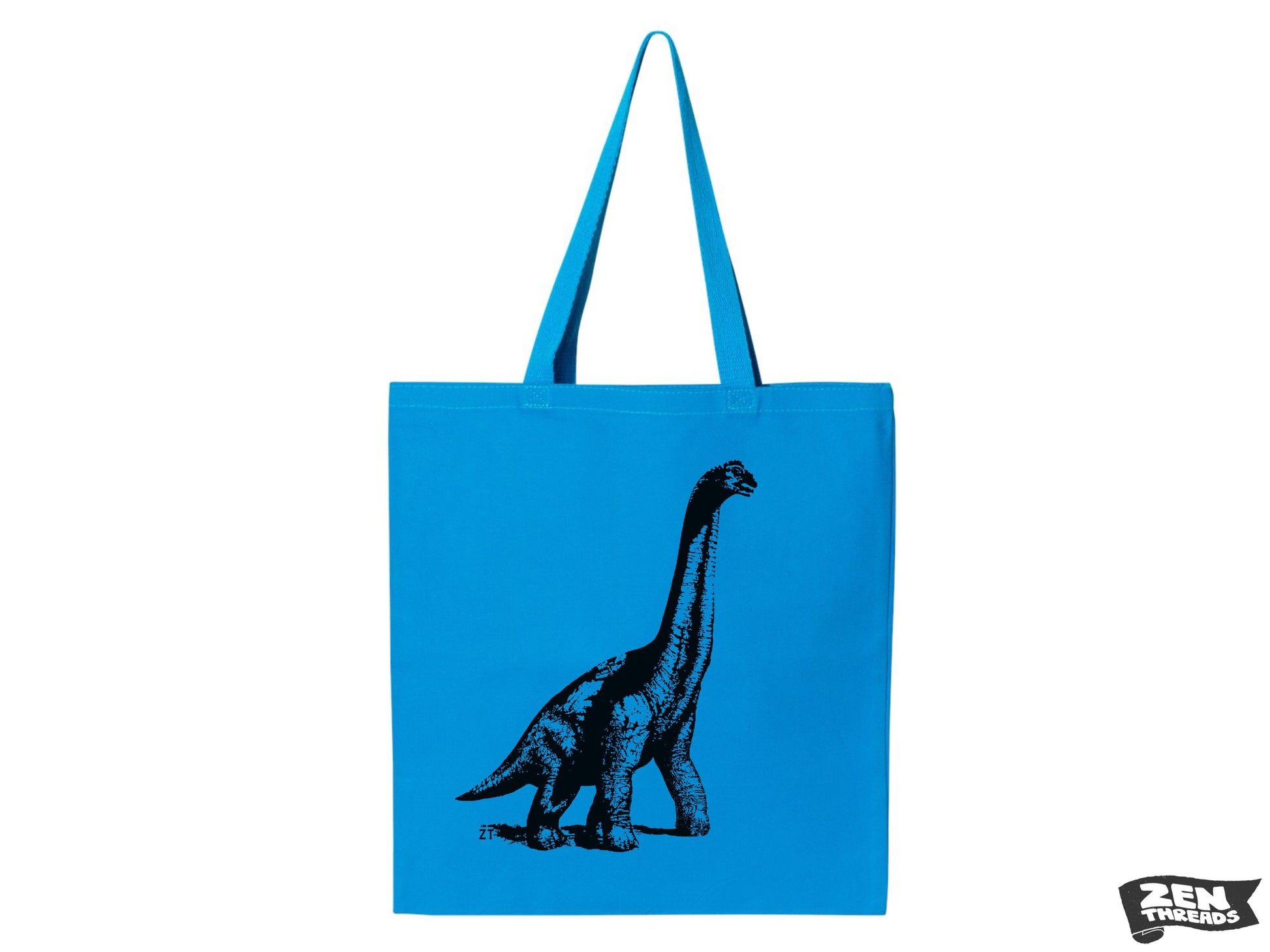 DINOSAUR Eco-Friendly Market Tote Bag Eco printed brontosaurus jurassic (Ships FREE!)