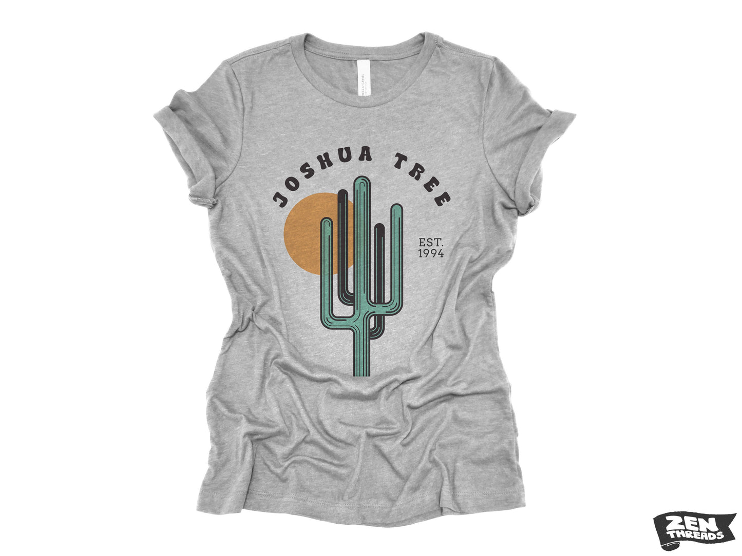 JOSHUA TREE Womens Boyfriend Tee National Park relaxed T-shirt Zen Threads Bella Canvas California desert hiking camping nature cactus gift