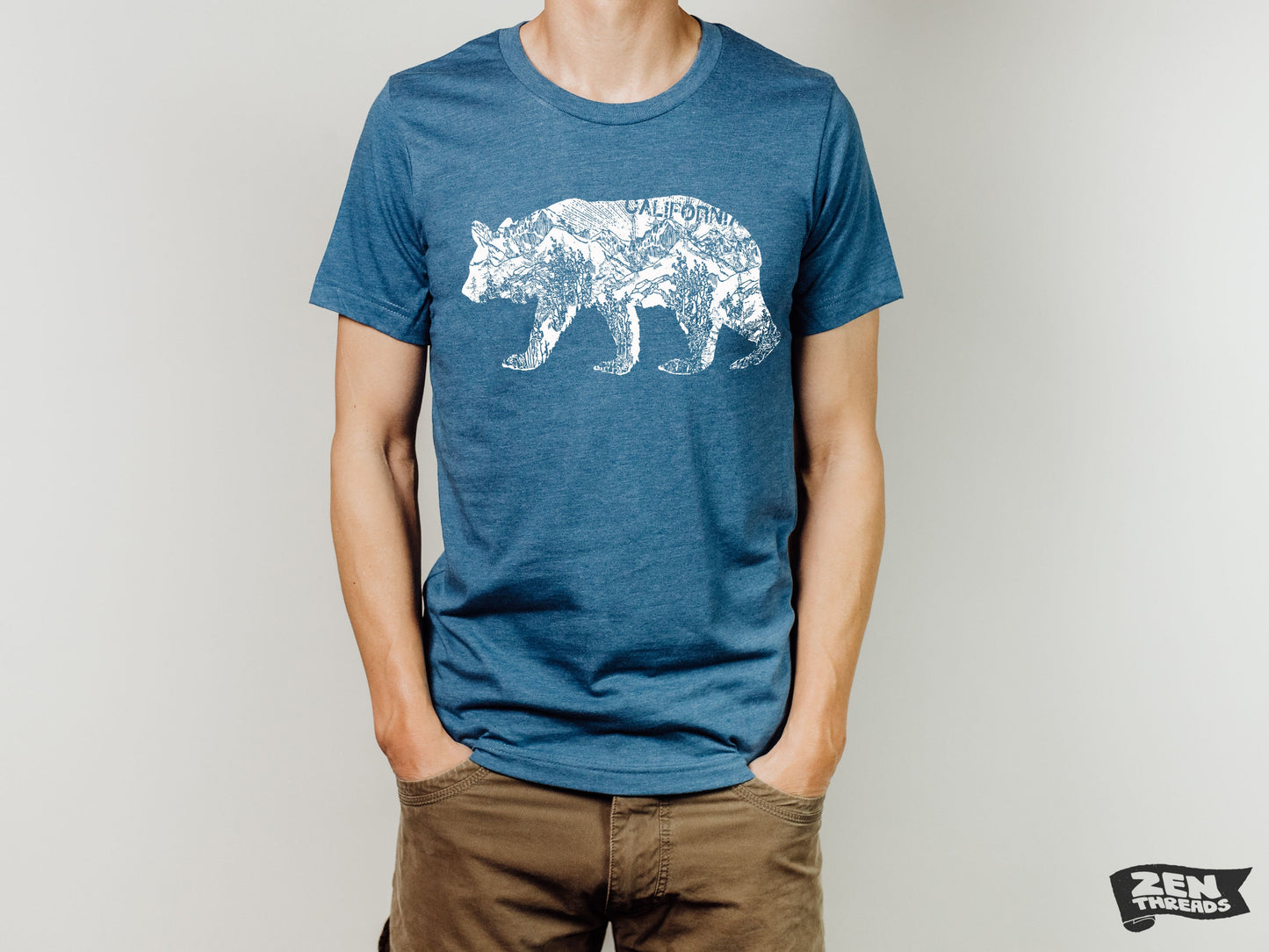 California BEAR Unisex T Shirt Bella canvas mens women's cal state pride west coast custom color printed tee
