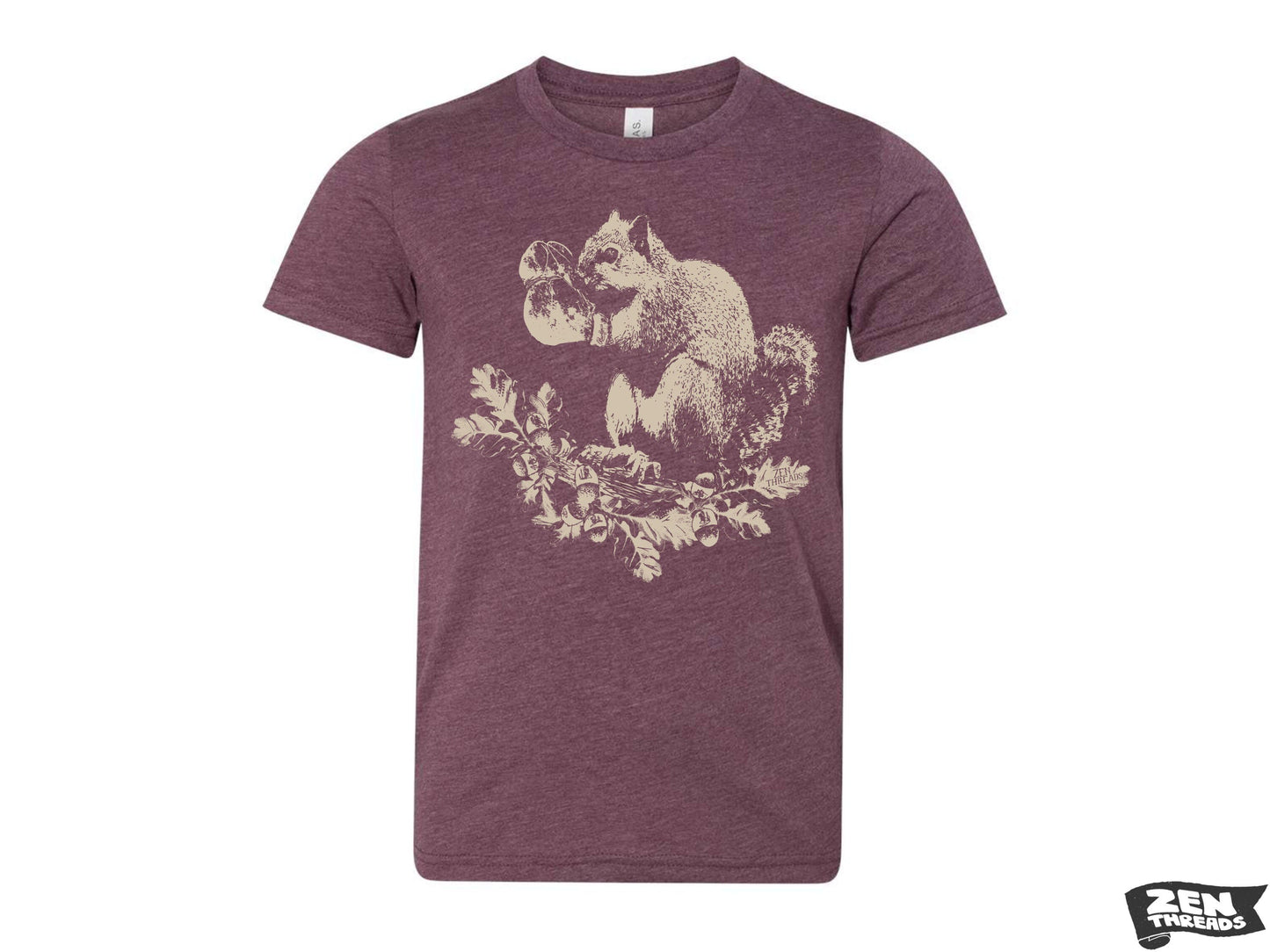 Youth BOXING SQUIRREL Bella Canvas Premium vintage soft Tee T-Shirt Fine Jersey T-Shirt (+Colors) Zen Threads kids boxer nature lover art