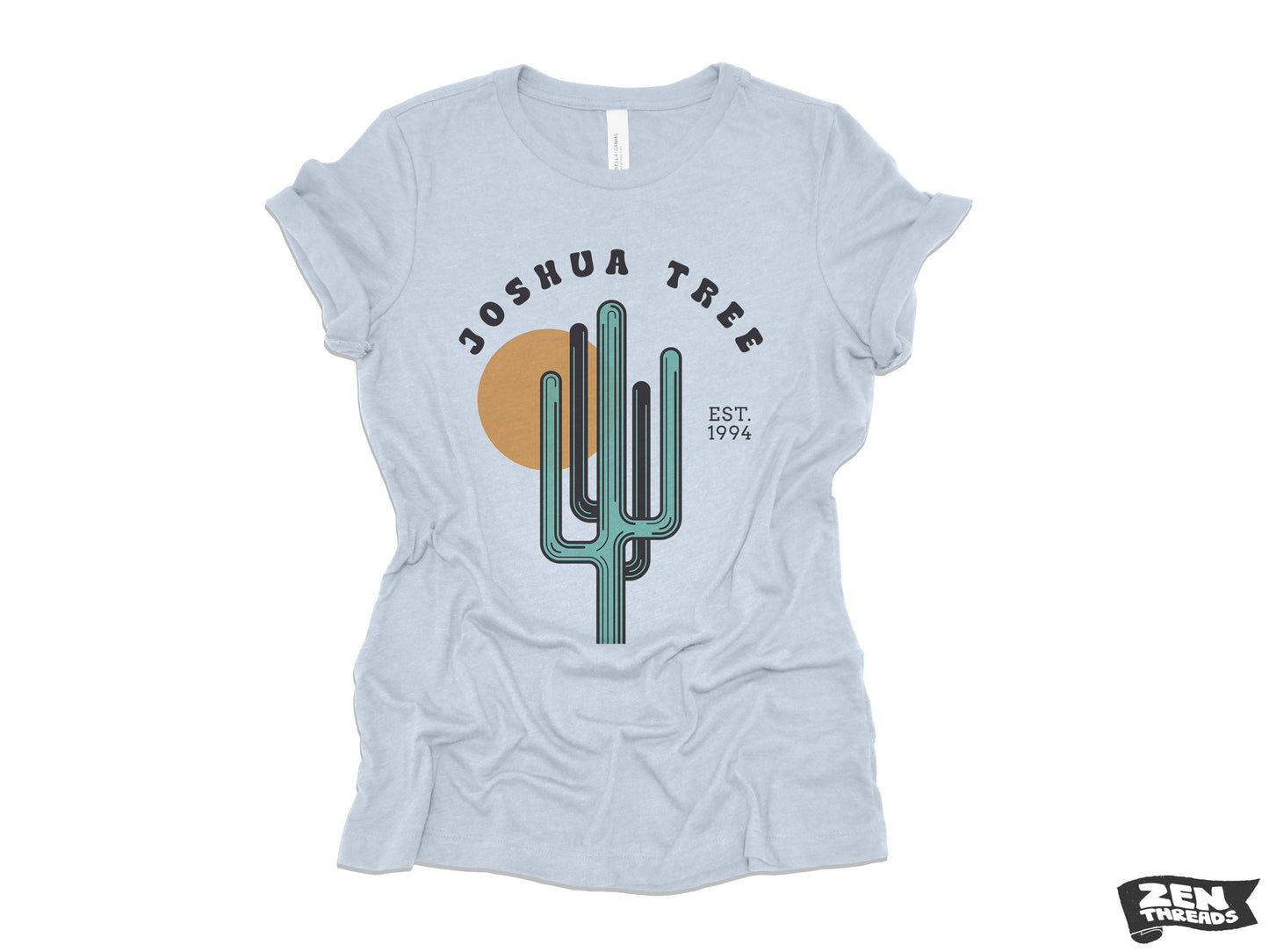 JOSHUA TREE Womens Boyfriend Tee National Park relaxed T-shirt Zen Threads Bella Canvas California desert hiking camping nature cactus gift