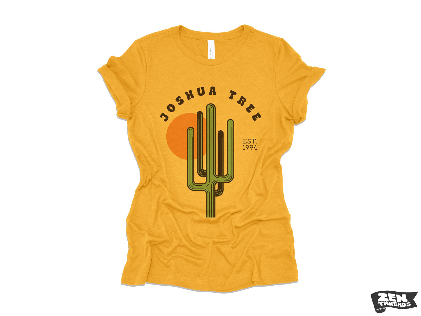 JOSHUA TREE Womens Boyfriend Tee National Park relaxed T-shirt Zen Threads Bella Canvas California desert hiking camping nature cactus gift