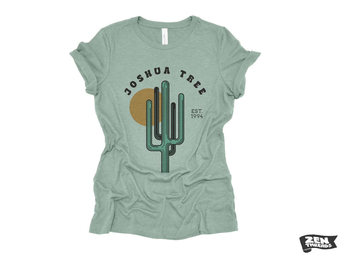 JOSHUA TREE Womens Boyfriend Tee National Park relaxed T-shirt Zen Threads Bella Canvas California desert hiking camping nature cactus gift