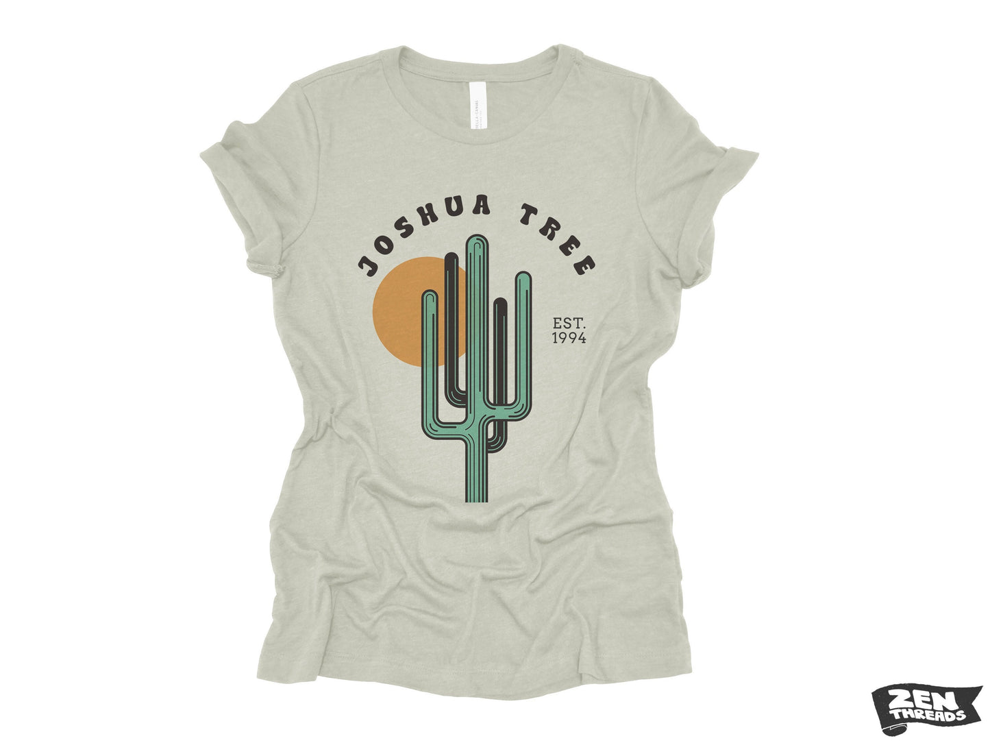 JOSHUA TREE Womens Boyfriend Tee National Park relaxed T-shirt Zen Threads Bella Canvas California desert hiking camping nature cactus gift