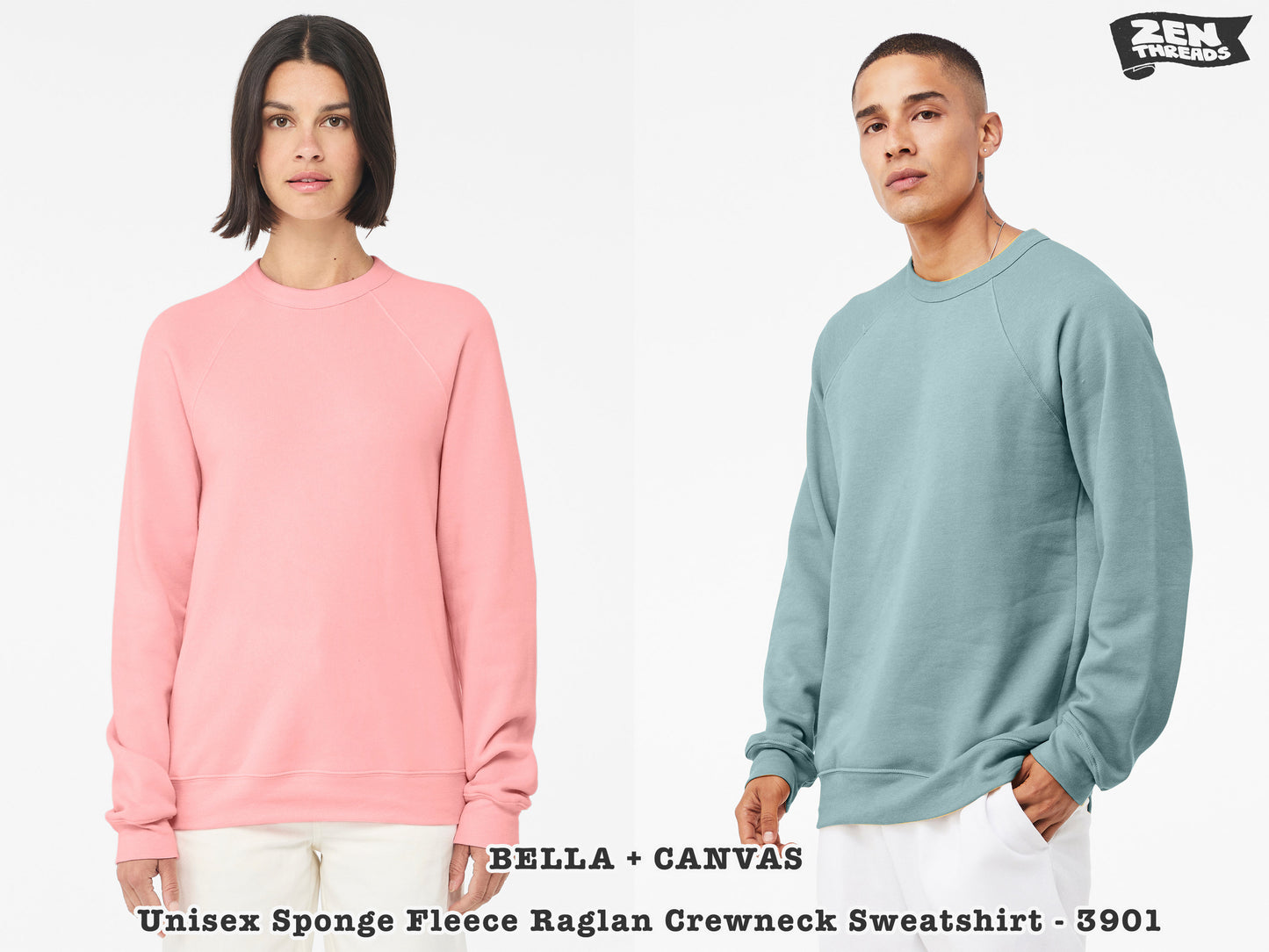 Unisex Fleece Crewneck Deer Landscape Super Soft Fleece Bella Canvas Sweatshirt mens womens vintage style 3901 nature hiking gift