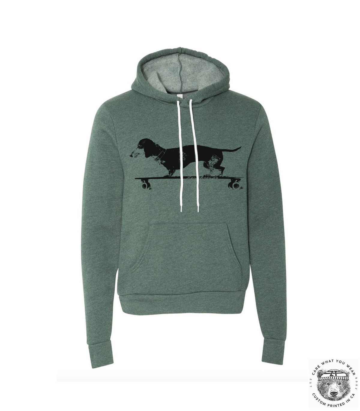 Unisex Longboard DACHSHUND Doxie Weiner Dog Fleece Pullover Hoody Sweatshirt (+ Color Options)