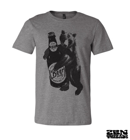 Beer Hug T-Shirt - Unisex Eco-Friendly Custom Print - Craft Beer Lover - Vintage Soft Tee