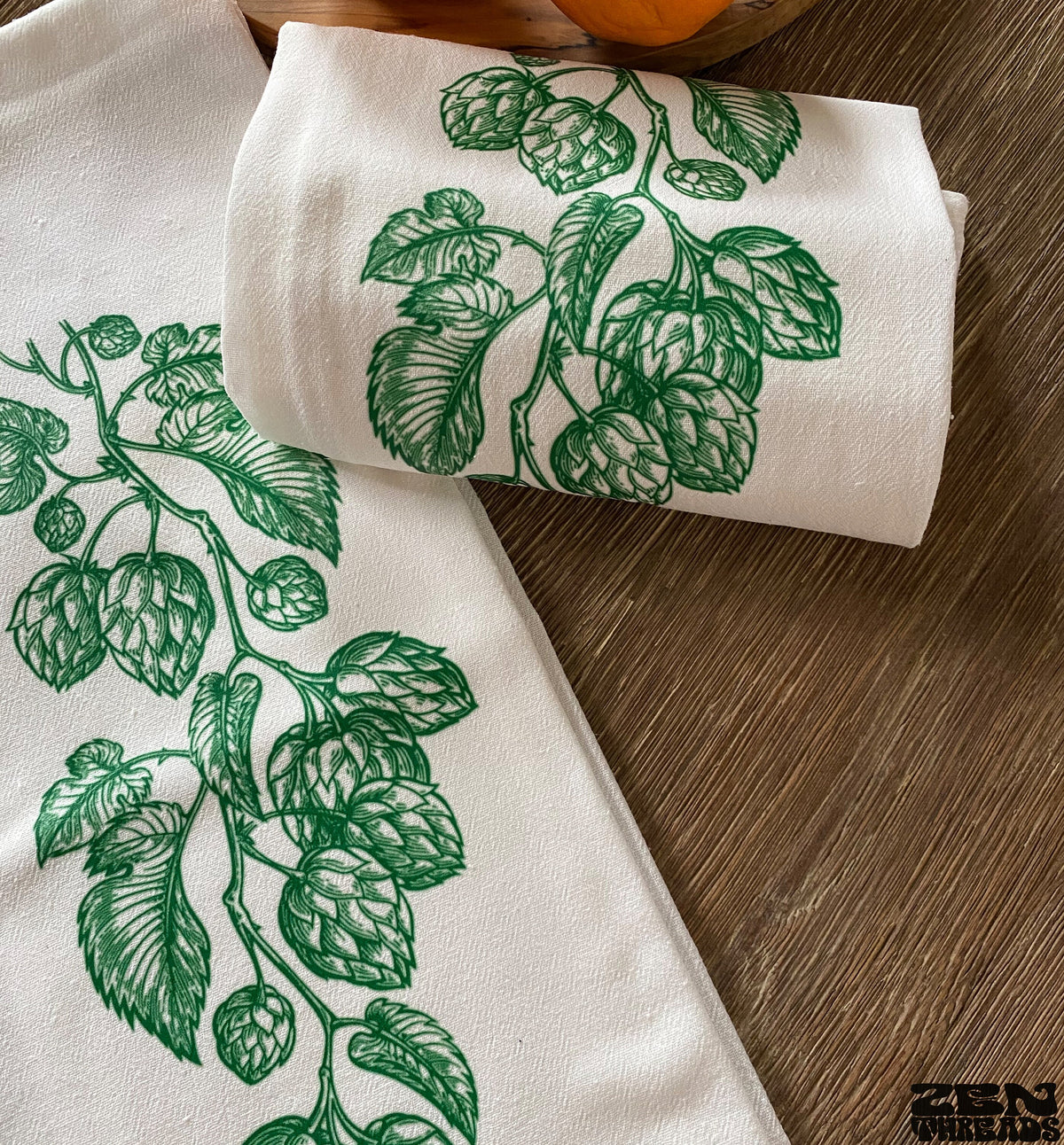 Large Hops Flour Sack Towels Brew beer lover Bar Kitchen Gift Organic Natural Cotton tea towel gift