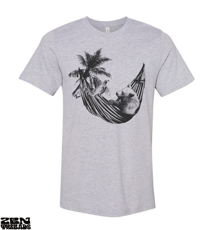 Hammock Bear Unisex Beach Vacation Shirt - Custom Color Bella Canvas Tee