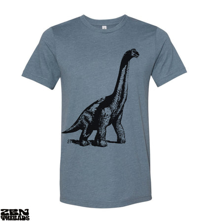 Dinosaur Brontosaurus Vintage Soft Unisex T-Shirt - Custom Color - Perfect Birthday Gift