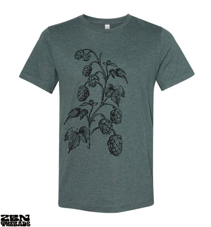 HOPS Brewing Custom Color Printed T-Shirt - Unisex Bella Canvas Men's Women's Tee