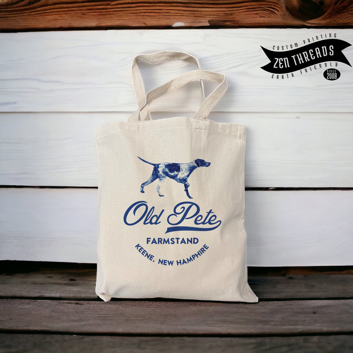 Custom Printed Cotton Canvas Tote Bag: Personalized Logo, Photo, Text