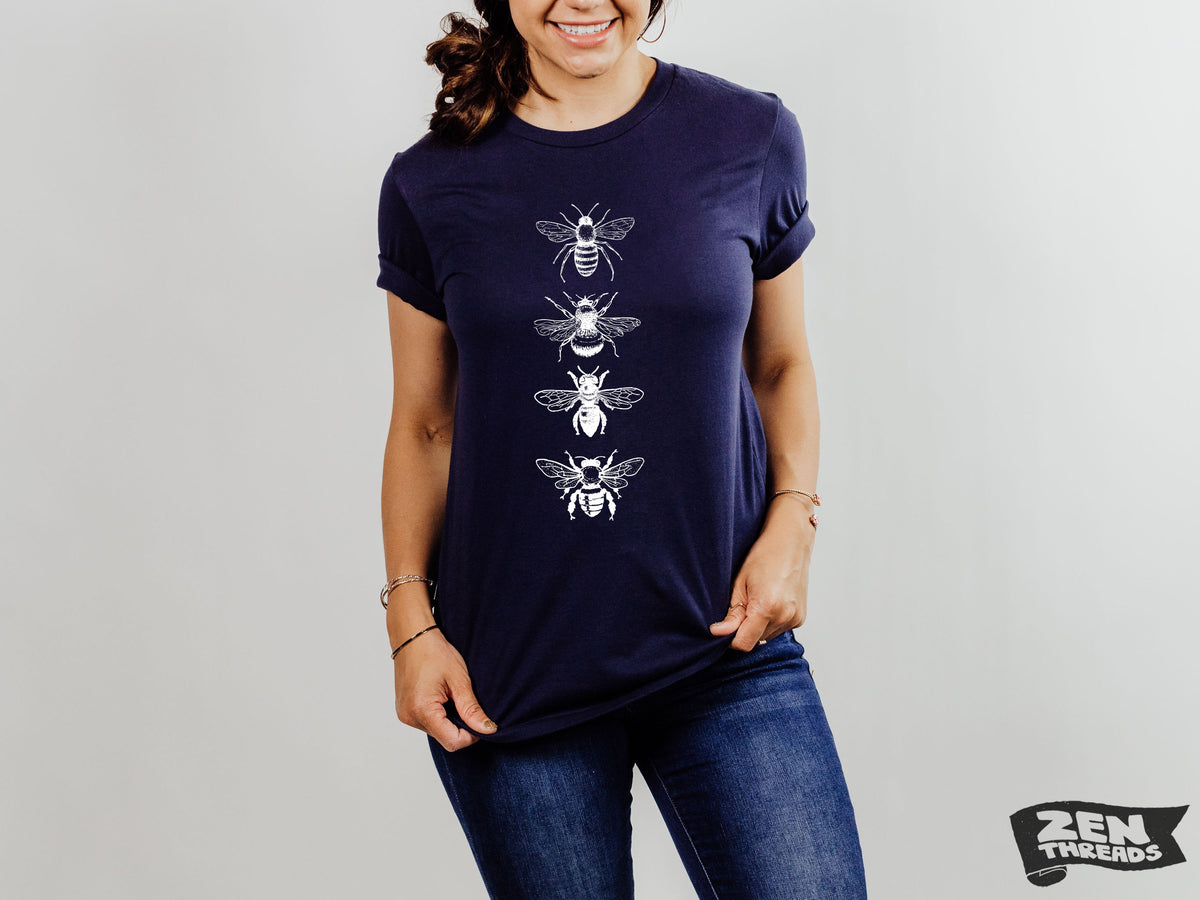 BEES Unisex T Shirt custom color Bella Canvas gardening shirt