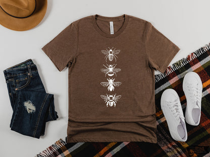 BEES Unisex T Shirt custom color Bella Canvas gardening shirt