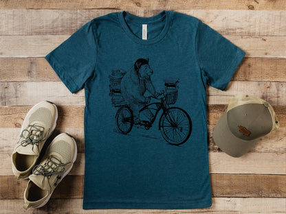 Book Bear Unisex T-Shirt - Eco-Friendly Soft Bella Canvas Tee