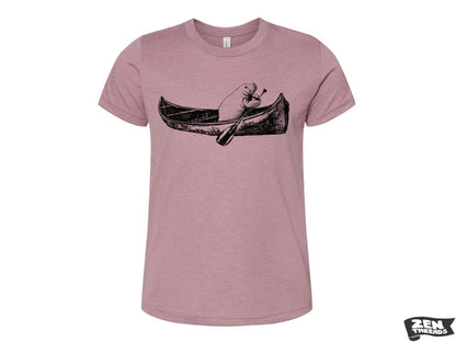 Youth MANATEE CANOE Bella Canvas Premium vintage soft Tee T-Shirt Fine Jersey T-Shirt (+Colors) Zen Threads kids sea life nature Florida art