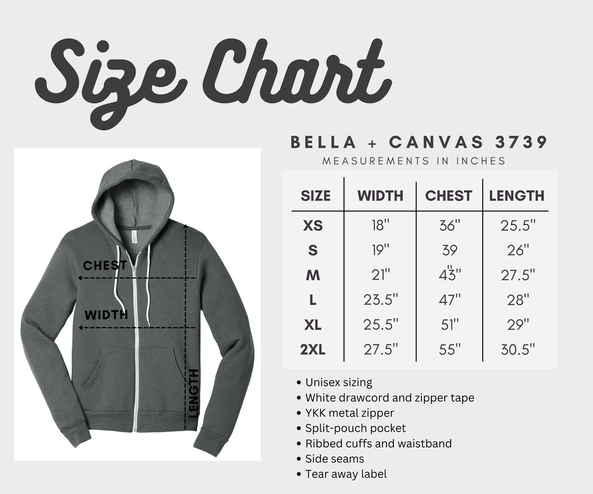 BEES Full Zip Unisex Fleece Hoodie - Eco Printed - Bella Canvas 3739 - Honey Gift
