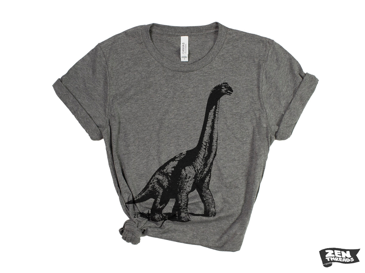 Dinosaur Brontosaurus Vintage Soft Unisex T-Shirt - Custom Color - Perfect Birthday Gift