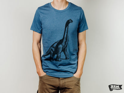Dinosaur Brontosaurus Vintage Soft Unisex T-Shirt - Custom Color - Perfect Birthday Gift