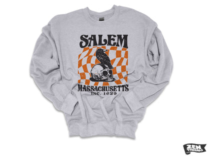 SALEM Massachusetts Vintage Witch Trial Sweatshirt - Unisex Fleece