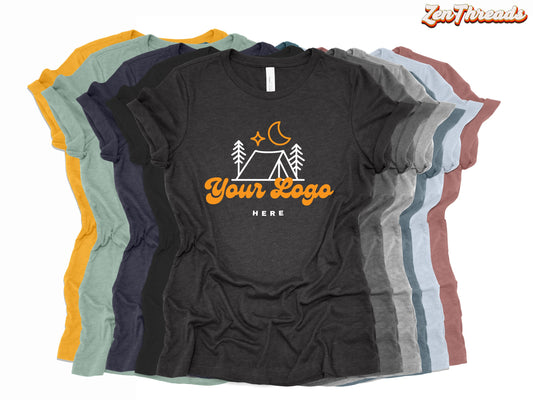 Custom Bella Canvas Women's Relaxed Fit Tee: Personalized Photo & Logo