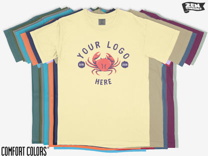 Custom Comfort Colors T-Shirt: Full Color Art, Logo, Photo Print