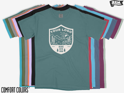 Custom Comfort Colors T-Shirt: Full Color Art, Logo, Photo Print