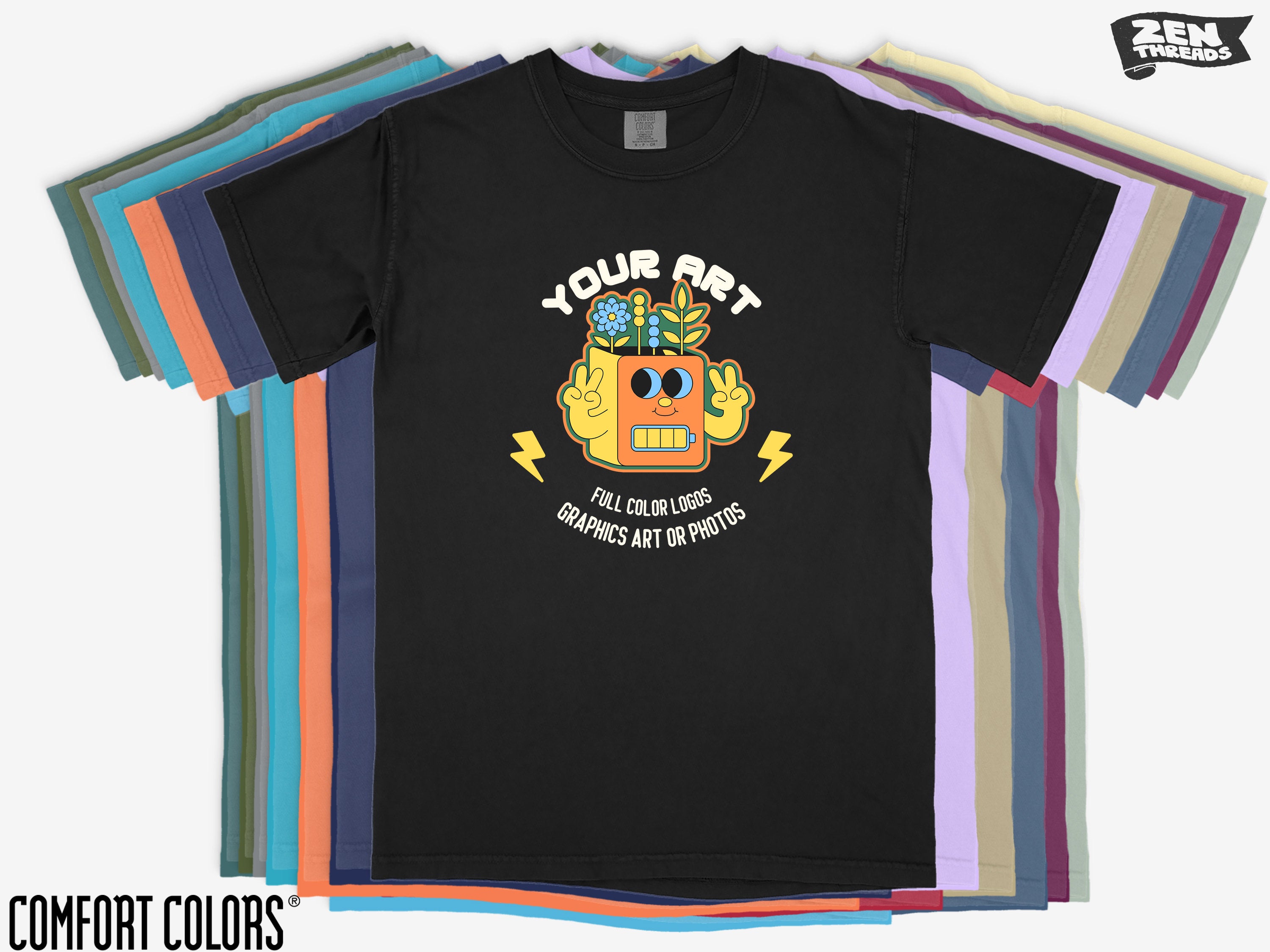 Full color shirt printing online