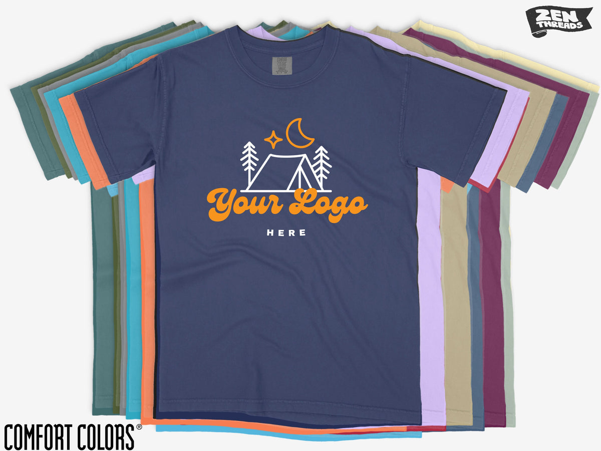 Custom Comfort Colors T-Shirt: Full Color Art, Logo, Photo Print