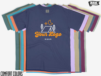 Custom Comfort Colors T-Shirt: Full Color Logo, Personalized Design