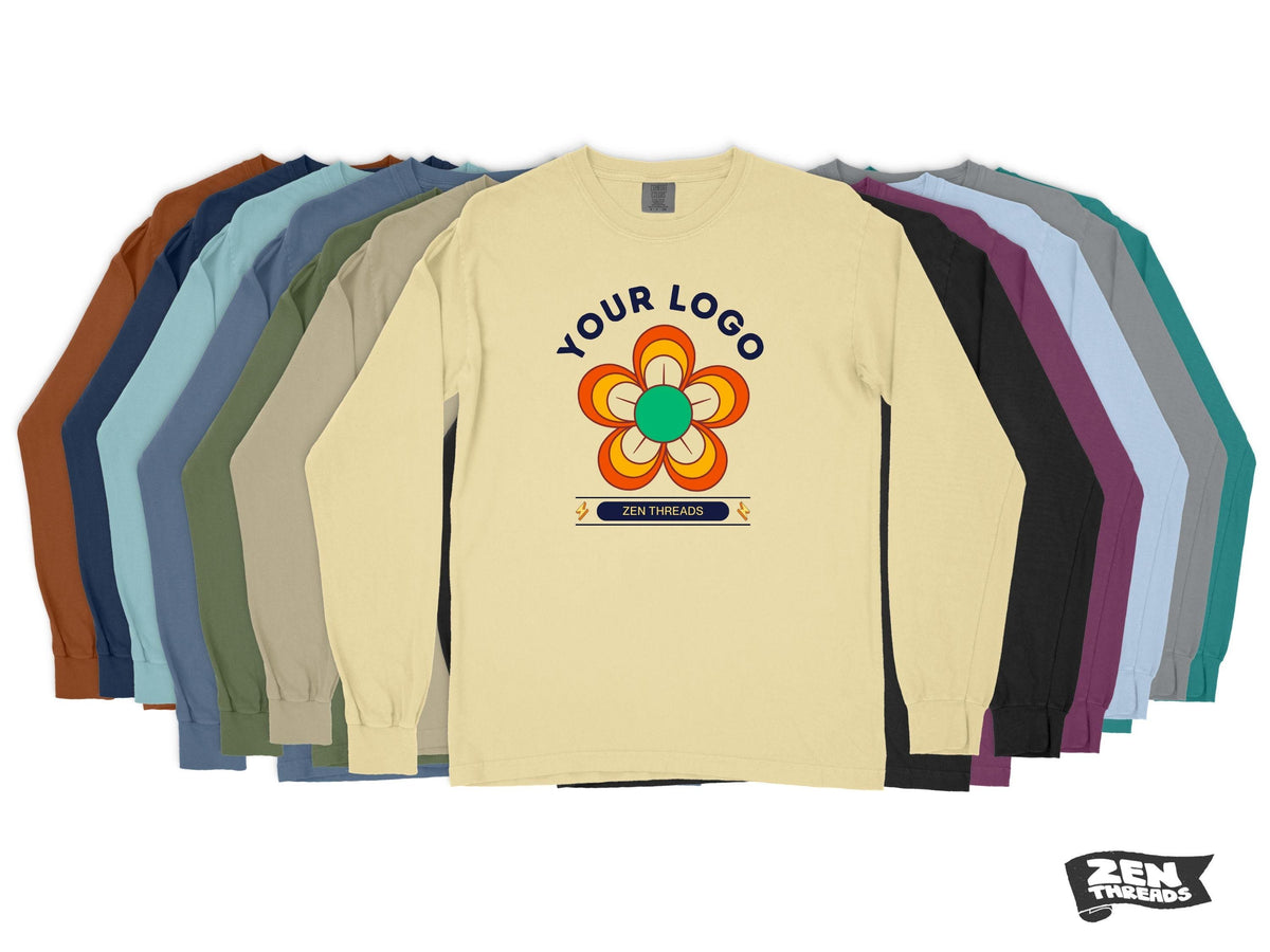 Custom Comfort Colors Long Sleeve T-Shirt: Full Color Print