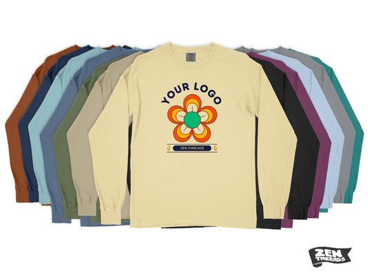Custom Comfort Colors Long Sleeve T-Shirt: Full Color Print